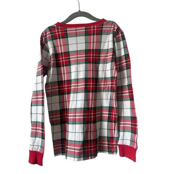 Carter's Christmas Holiday Plaid Pajama Top pj Size 10 - Picture 2 of 4
